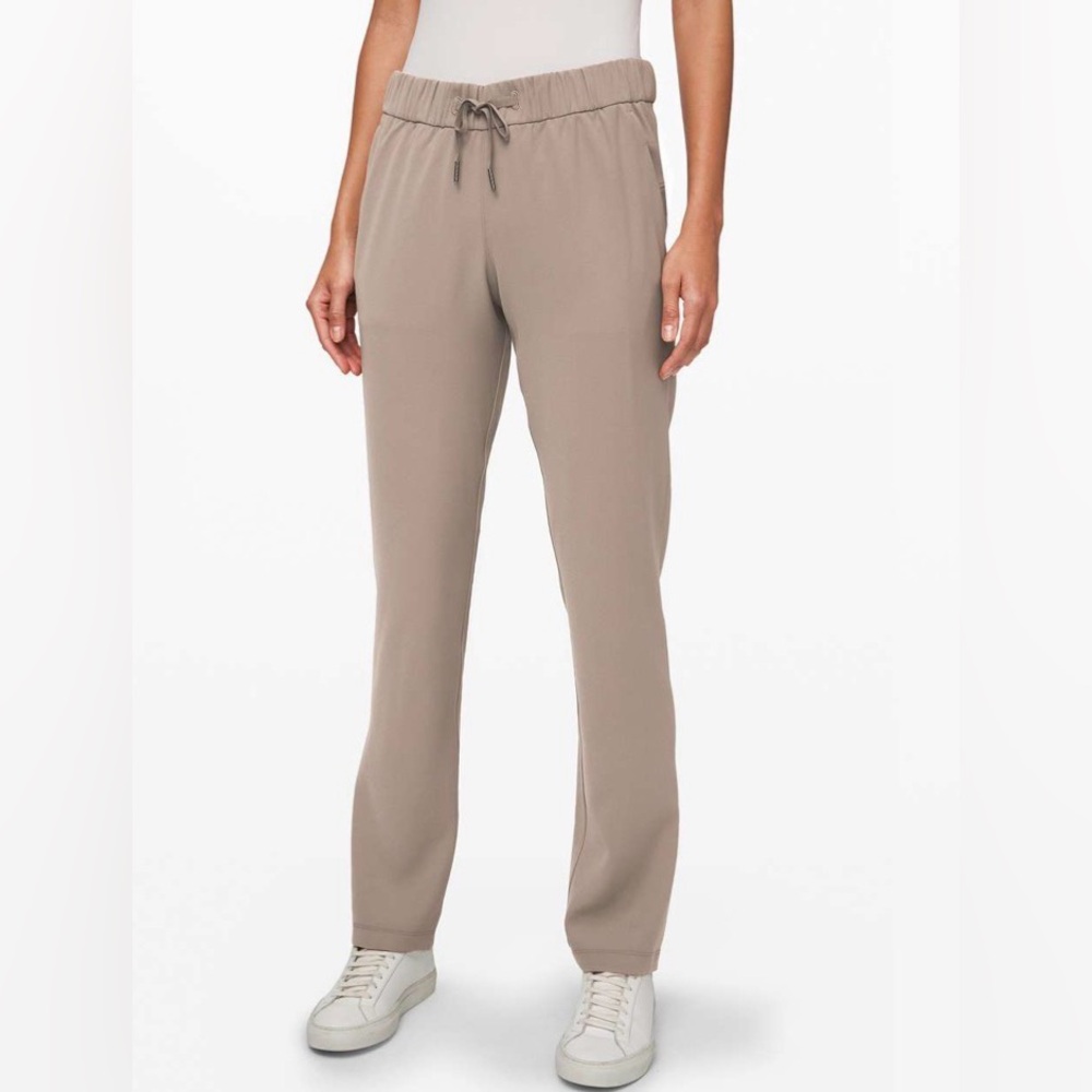Lululemon On the Fly Pant Full Length *Woven - Carbon Dust - sz 10